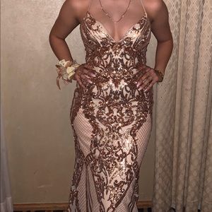 Champagne Prom Dress